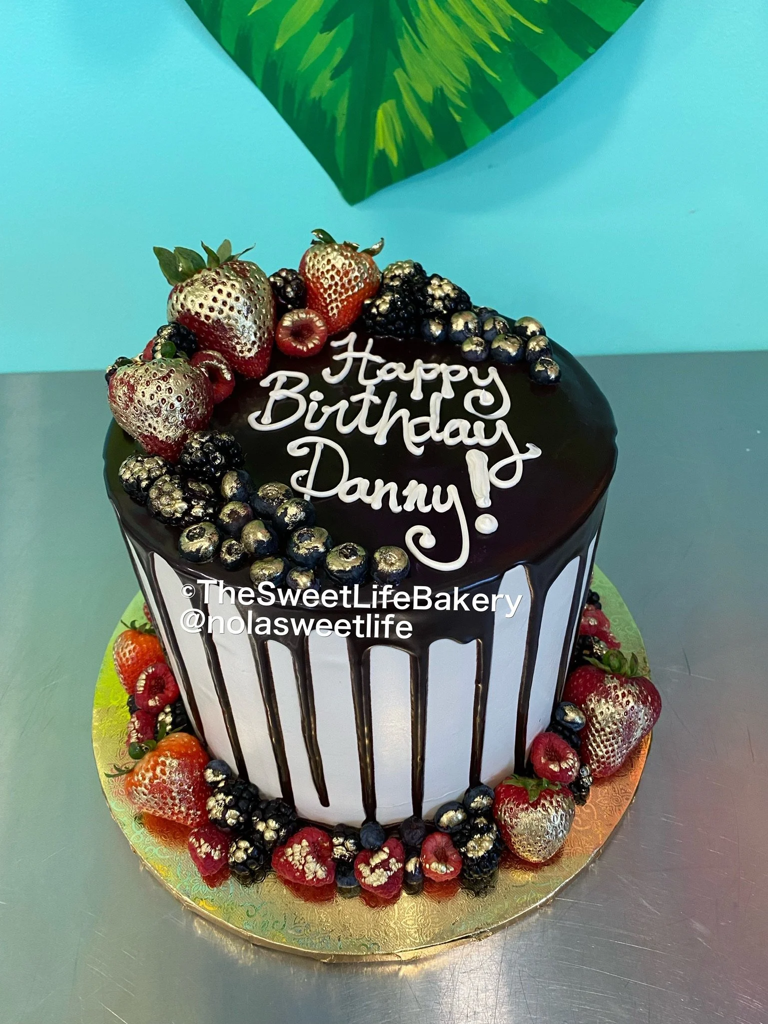 Black white cupcake topped birthday cake sprinkles