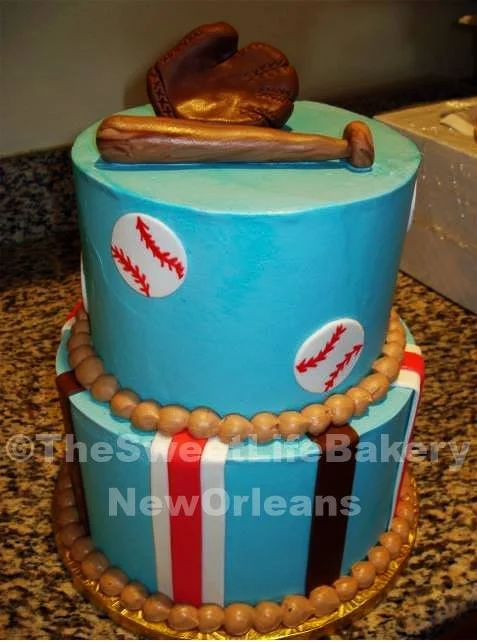 Blue basketball themed cake sports