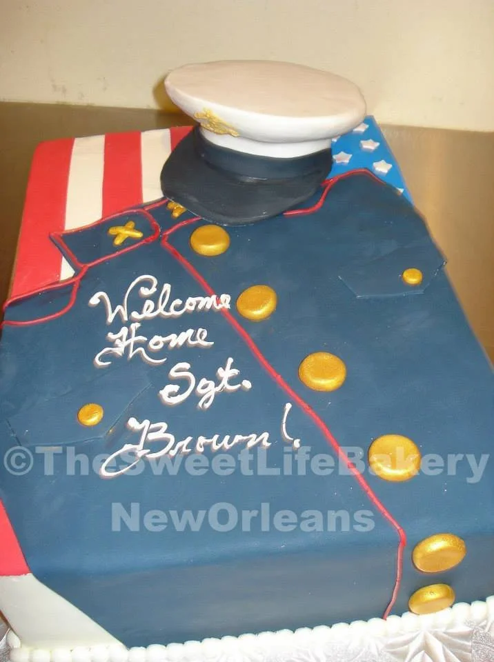 Blue doctor graduation medical scrubs cake