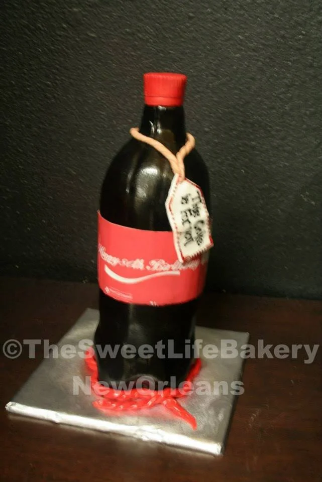 Black red graduation wine bottle cake