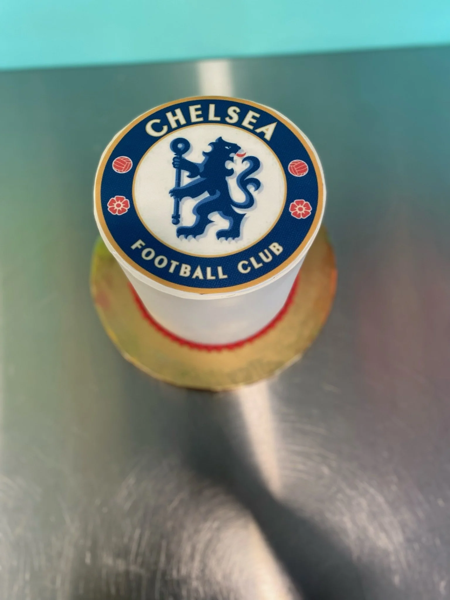 Chelsea football club sports team cake